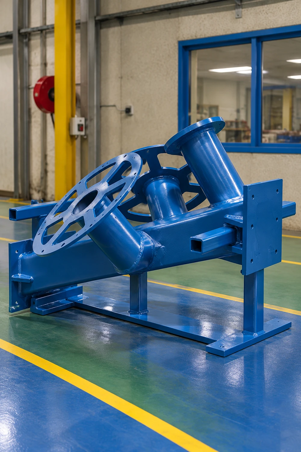 Welded and coated assembly